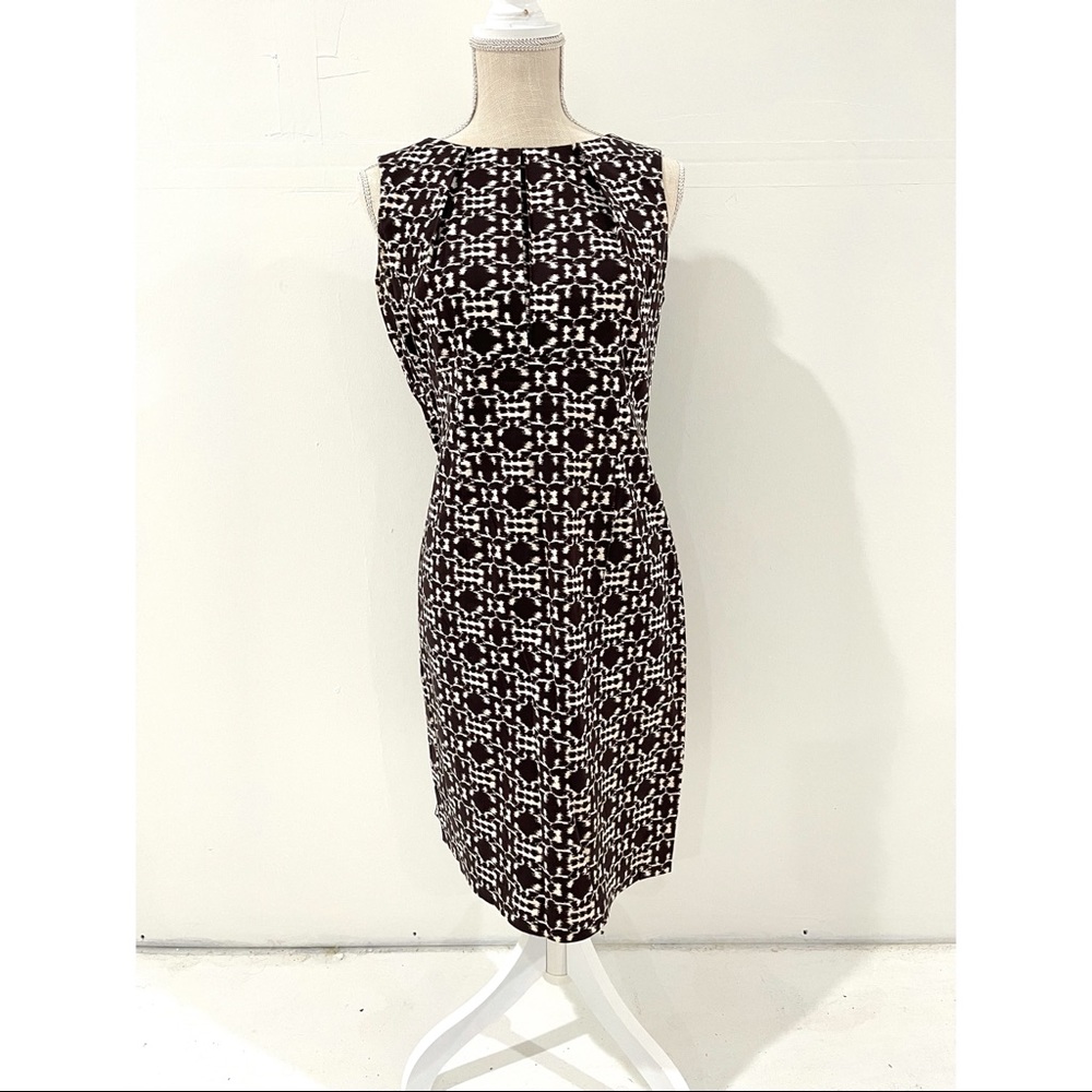 Brown and White Woman’s Dress